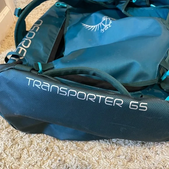 Osprey Teal Travel Duffel - Picture 2 of 3